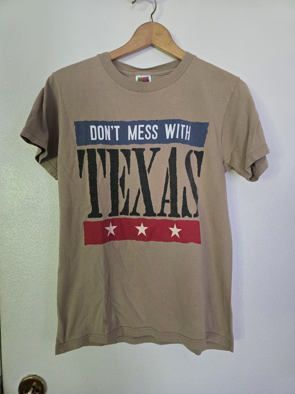Tan "Don't Mess With Texas" Graphic Tee